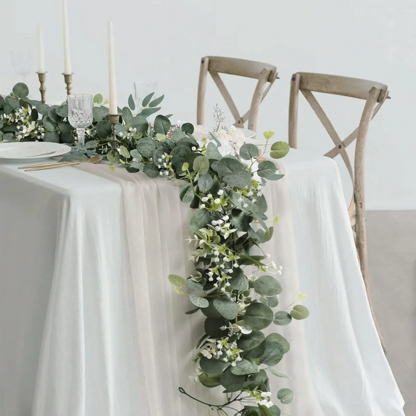 1pc Artificial Eucalyptus Leaves Greenery Garland Fake